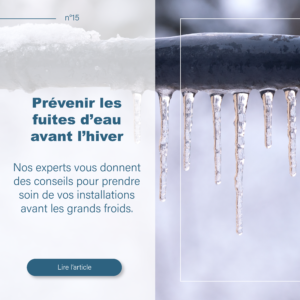 Prévenir les fuites d’eau avant l’hiver