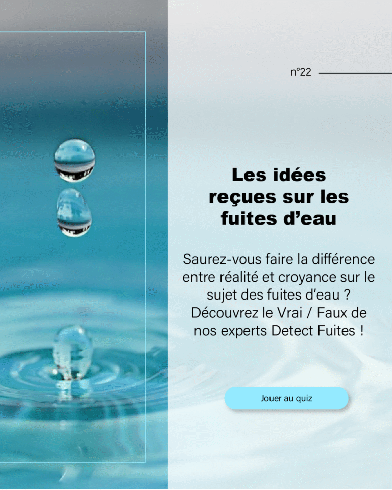 Lire la suite à propos de l’article Idées reçues sur les fuites d’eau : vrai ou faux