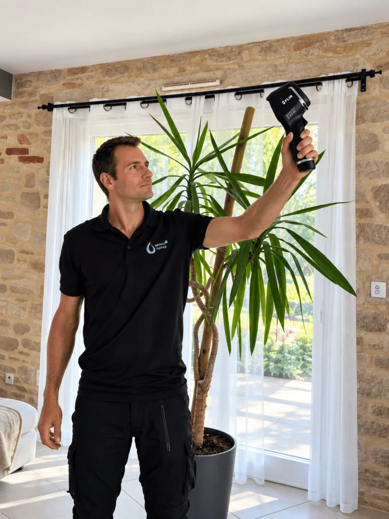 Détection de fuite caméra thermique